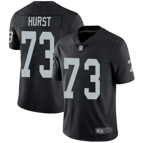 Men Oakland Raiders Limited Black Maurice Hurst Home Jersey NFL Football #73 Vapor Untouchable Jersey->nfl t-shirts->Sports Accessory